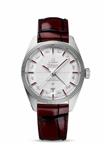 Omega Globemaster Annual Calendar Platinum / Silver / Burgundy 130.93.41.22.99.001 (13093412299001)